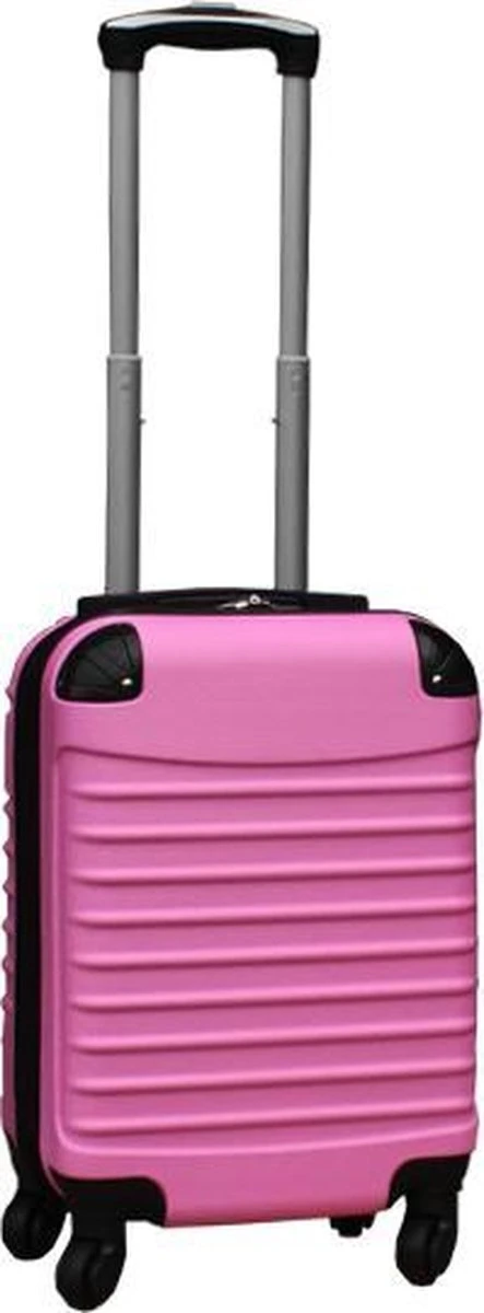 Travelerz Kofferset 3 Delig Met Wielen En Cijferslot - Handbagage Koffers - ABS - Licht Roze - Afbeelding 4