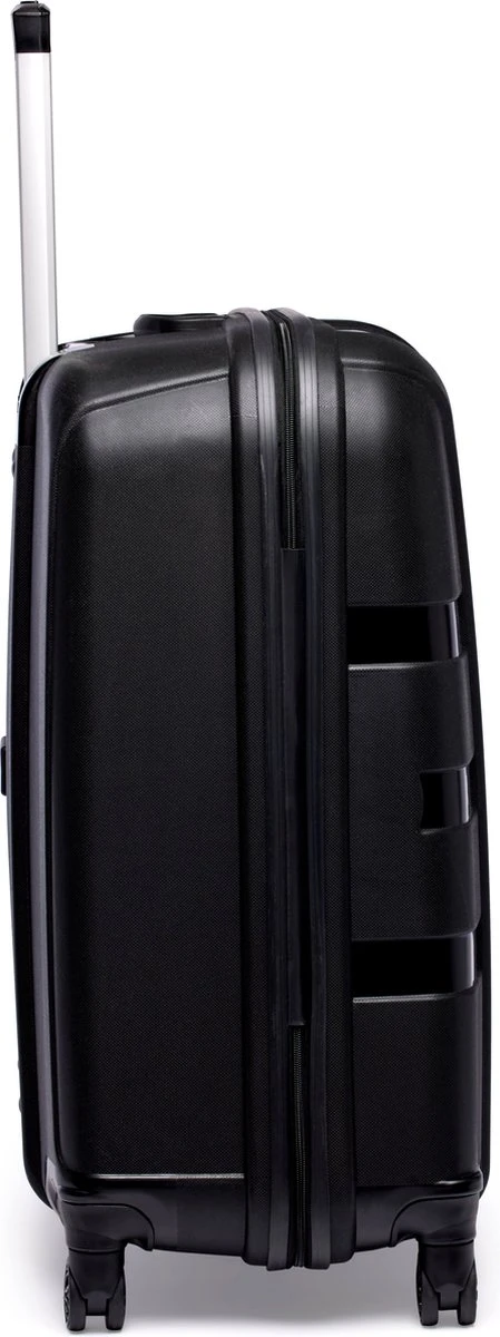 ©TROLLEYZ - Paris No.5 - Reiskoffer - 78cm Met TSA Slot - Dubbele Wielen - 360° Spinners - 100% Polypropyleen - Reiskoffer In Piano Black - Afbeelding 11