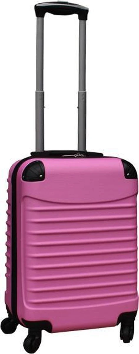 Travelerz Kofferset 3 Delig Met Wielen En Cijferslot - Handbagage Koffers - ABS - Licht Roze - Afbeelding 6