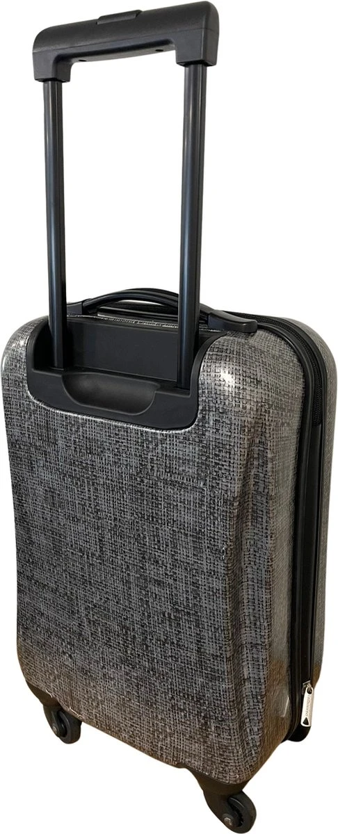 Leonardo Handbagage Koffer - 51x31x20 - Alle Vliegmaatschappijen - Hardcase - Cijferslot - Reiskoffer - Lichtgewicht Koffer - Grey - Afbeelding 2