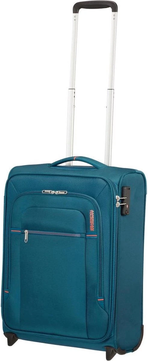 American Tourister Reiskoffer - Crosstrack Spinner 55/20 Tsa (Handbagage) Navy/Orange - Afbeelding 5