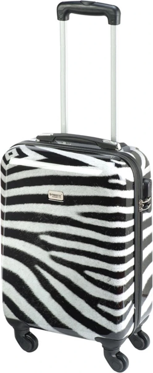 Princess Traveller Animal Print - Handbagagekoffer - Zebra - Small - 55cm - Afbeelding 5