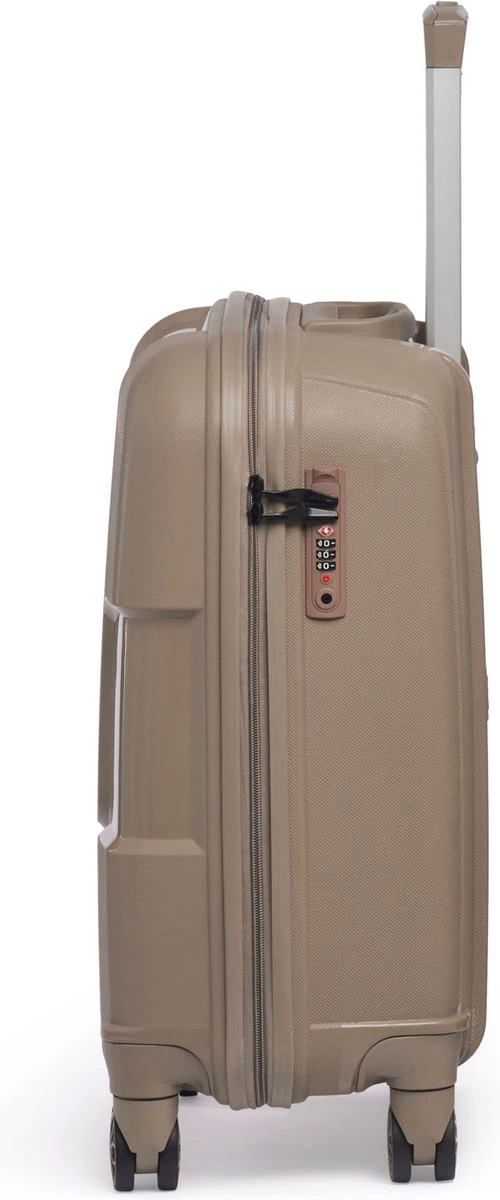 ©TROLLEYZ - Venice No.10 - Trolley - 55cm Met TSA Slot - Dubbele Wielen - 360° Spinners - 100% Polypropyleen - Handbagage Koffer In Pearl Sand - Afbeelding 13