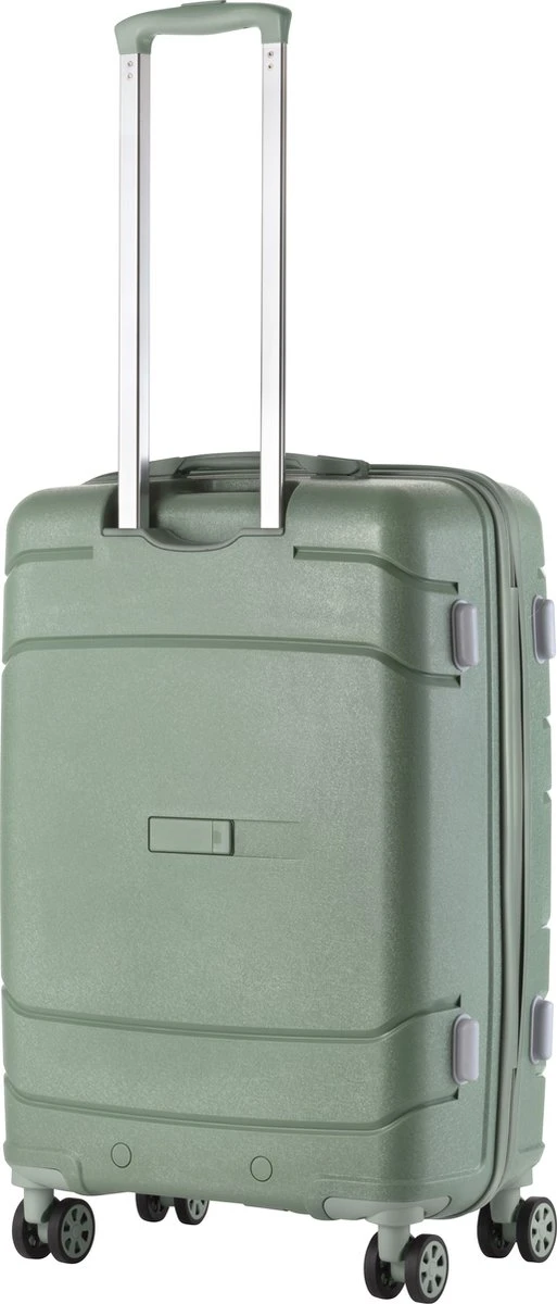 TravelZ Big Bars Reiskoffer 68 Cm Met Dubbele Wielen - Trolley Koffer Met TSA-slot - Olijf - Afbeelding 3