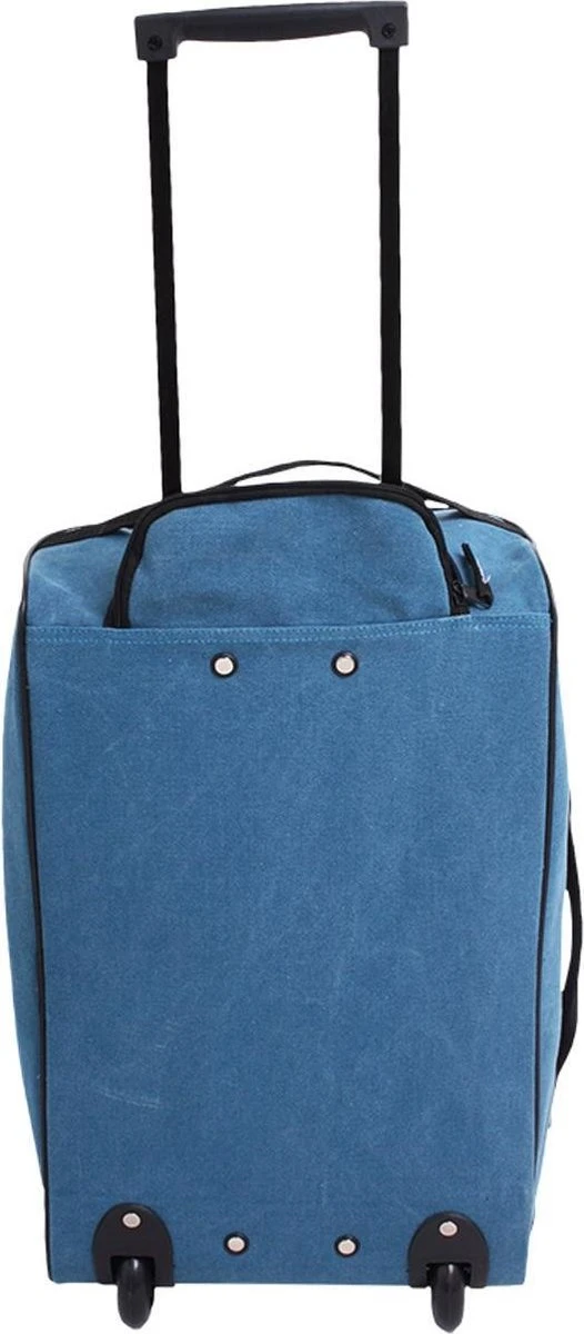 Norländer Lyon Canvas Trolley Trolleytas Blauw - Afbeelding 3