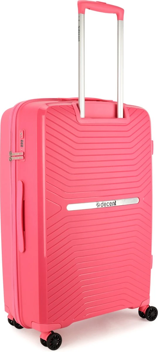 Decent CROSS-ONE PP Trolley 76 Cm - 94 Liter - TSA Slot - Pink - Afbeelding 9