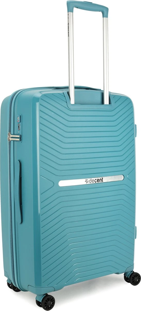 Decent CROSS-ONE PP Trolley 76 Cm - 94 Liter - TSA Slot - Petrol - Afbeelding 9