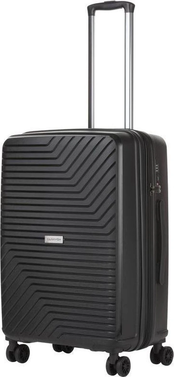 CarryOn Transport TSA Reiskoffer - Trolley 67cm Met Expander - OKOBAN - YKK Ritsen - Dubbele Wielen - Zwart