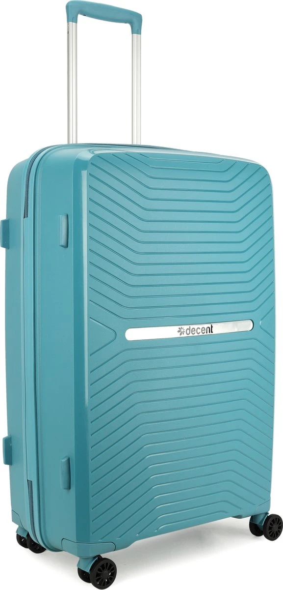 Decent CROSS-ONE PP Trolley 76 Cm - 94 Liter - TSA Slot - Petrol - Afbeelding 2