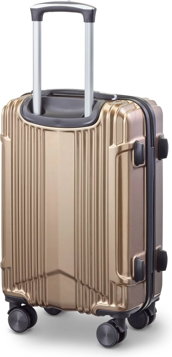 Tesla PC - Handbagage Koffer - 55x35x20 Cm - 4 Wielen - Goud - Afbeelding 2