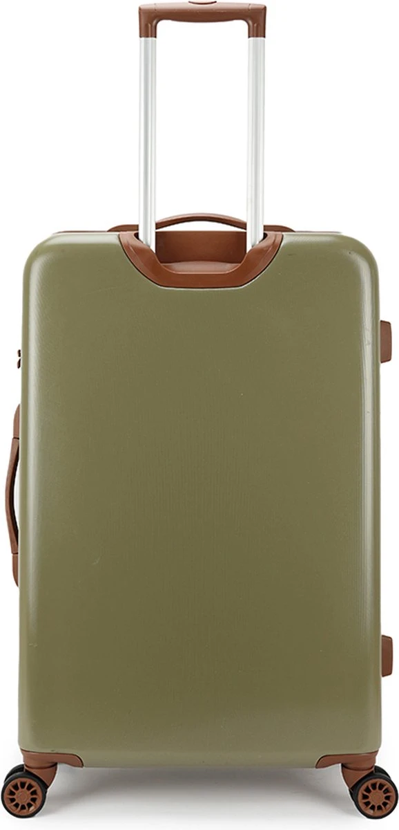 Decent Retro Koffer Groot 76 Cm Dark Green - Afbeelding 3