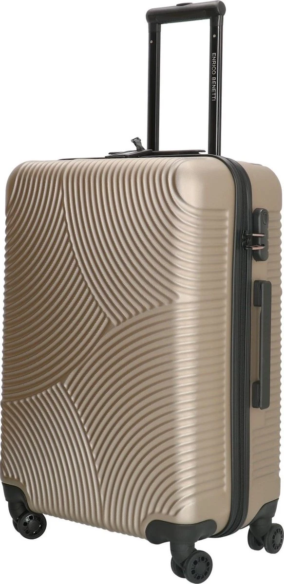 Enrico Benetti Louisville 39040 Driedelige Kofferset Hardcase ABS - Champagne - Afbeelding 4
