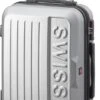 Swiss - Lausanne - Handbagage Koffer - 4 Wielen - TSA-Cijferslot - Zilver