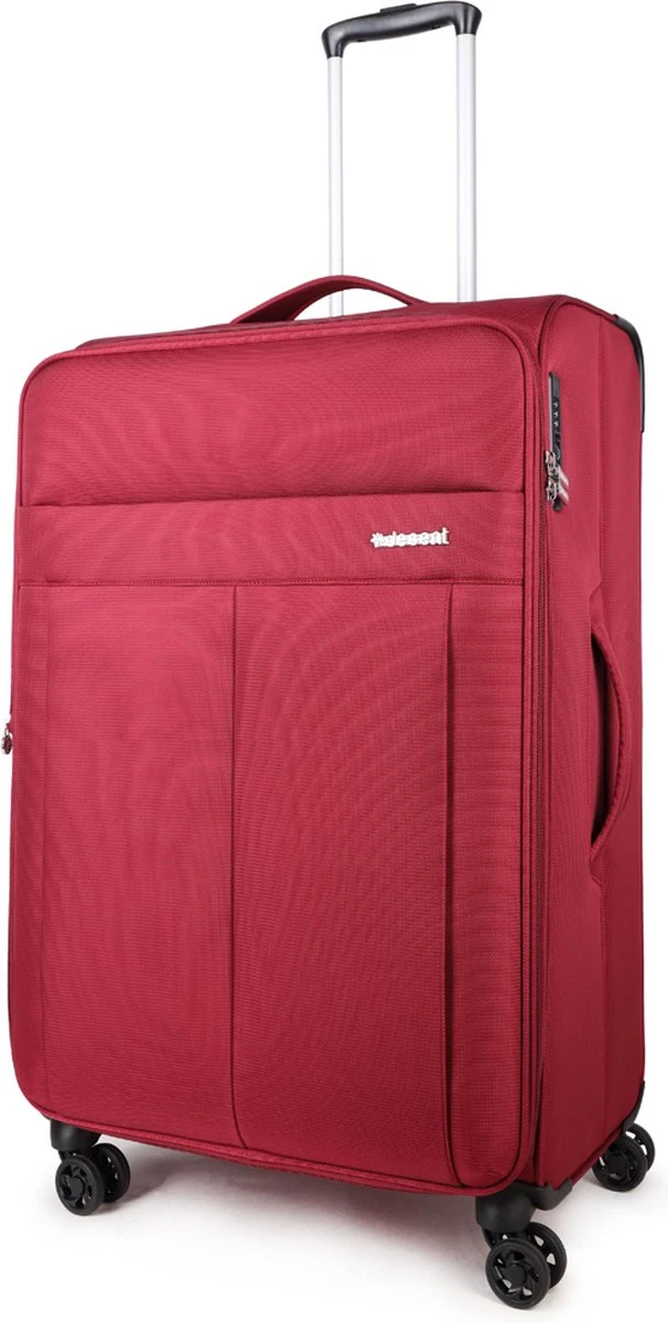 Decent D-Upright Large Koffer - 76 Cm Expandable - TSA Slot - Bordeaux Rood - Afbeelding 2