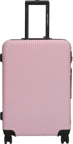 Enrico Benetti Koffer / Trolley / Reiskoffer - 65 X 41 X 25 Cm - 68 Liter - ABS - Maat M - Louisville - Roze