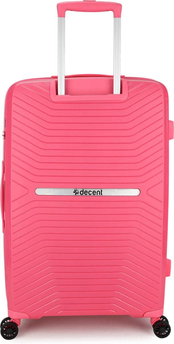 Decent CROSS-ONE PP Trolley 76 Cm - 94 Liter - TSA Slot - Pink - Afbeelding 3