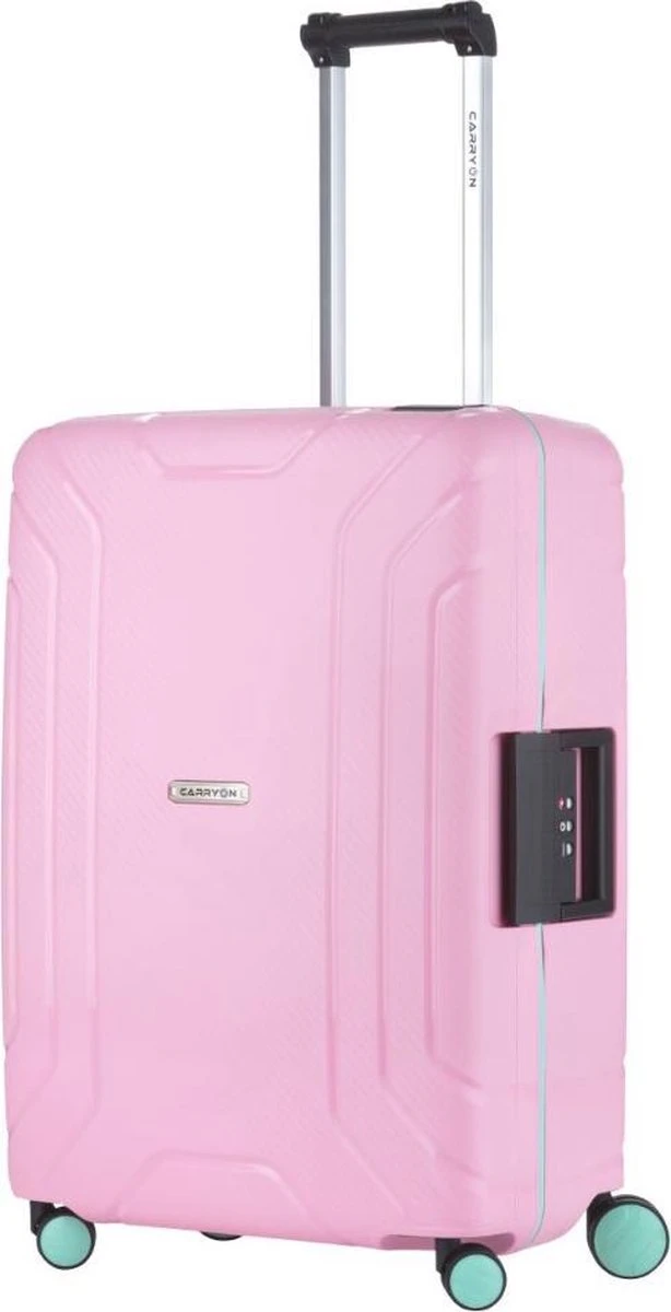 CarryOn Steward TSA Reiskoffer - 65cm Trolley Met Kliksloten - Dubbele Wielen - Roze - Afbeelding 14
