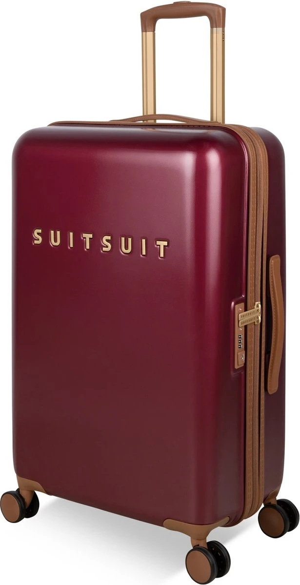 SUITSUIT - Fab Seventies Classic - Biking Red - Reiskoffer (66 Cm) - Afbeelding 5