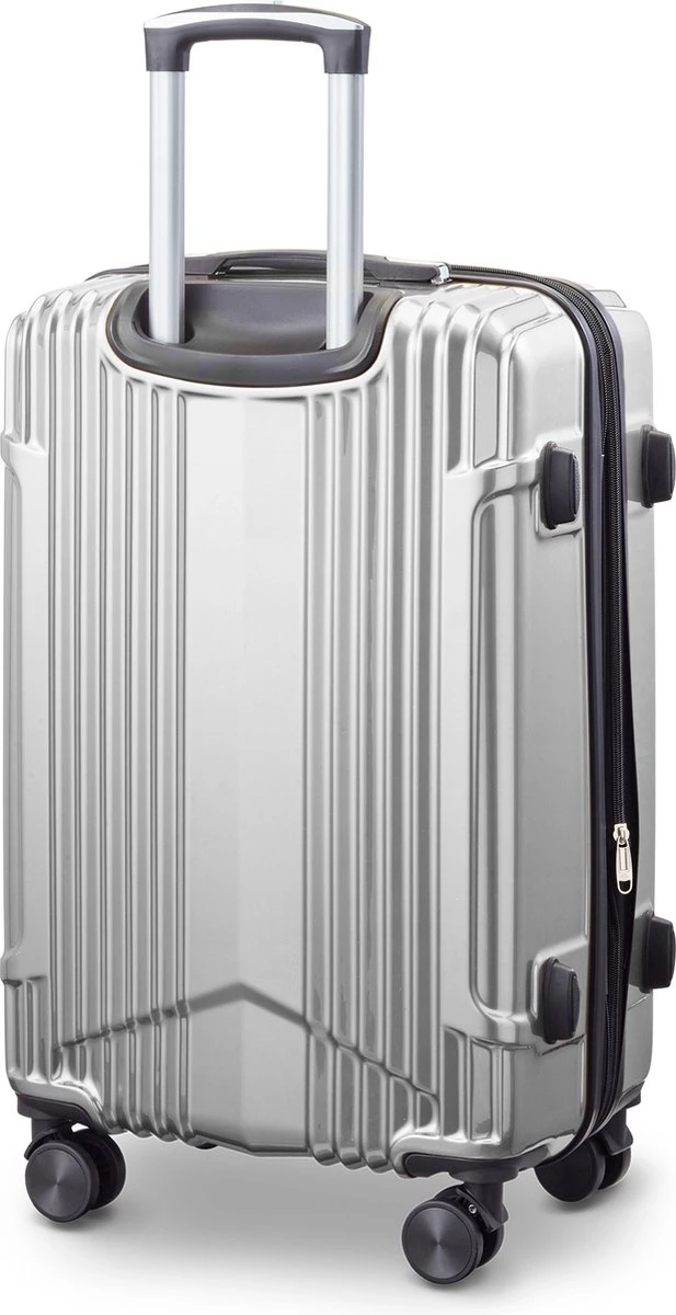 Tesla PC - Reiskoffer - 65 Cm - 4 Wielen - Zilver - Afbeelding 2