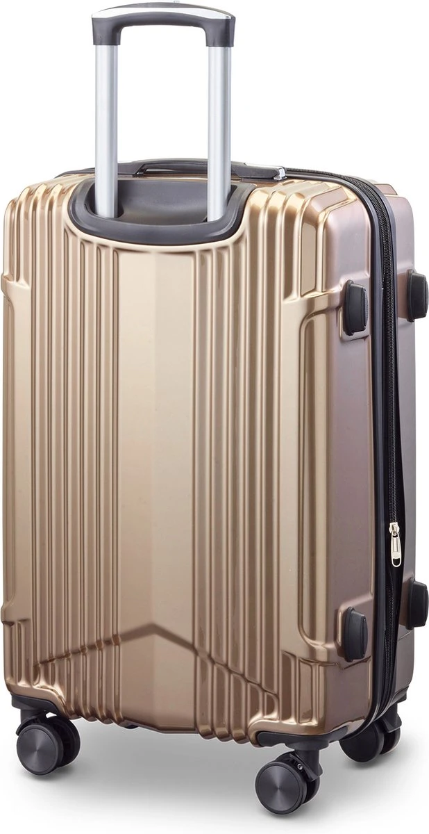 Tesla PC - Reiskoffer - 65 Cm - 4 Wielen - Goud - Afbeelding 2