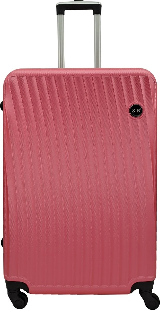 SB Travelbags Bagage Koffer 75cm 4 Wielen Trolley - Roze
