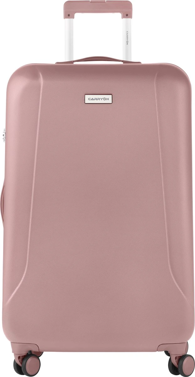 CarryOn Skyhopper Reiskoffer - 78cm TSA Trolley Met OKOBAN - Dubbele Wielen - Old Pink - Afbeelding 6