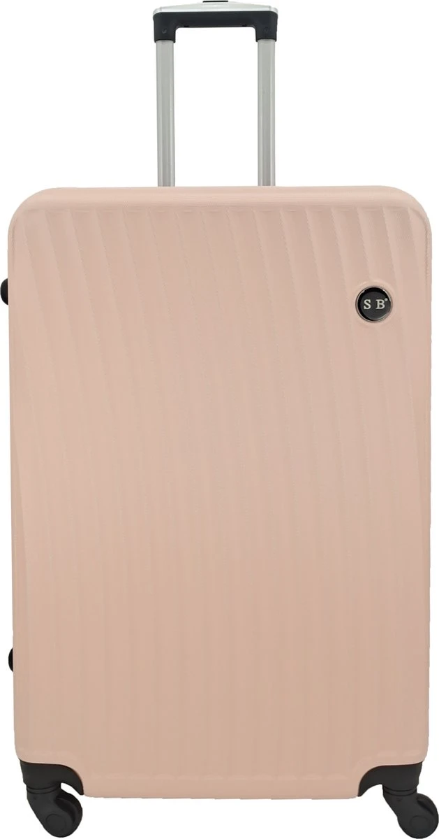 SB Travelbags Bagage Koffer 75cm 4 Wielen Trolley - Licht Roze