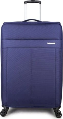Decent D-Upright Large Koffer - 76 Cm Expandable - TSA Slot - Donkerblauw