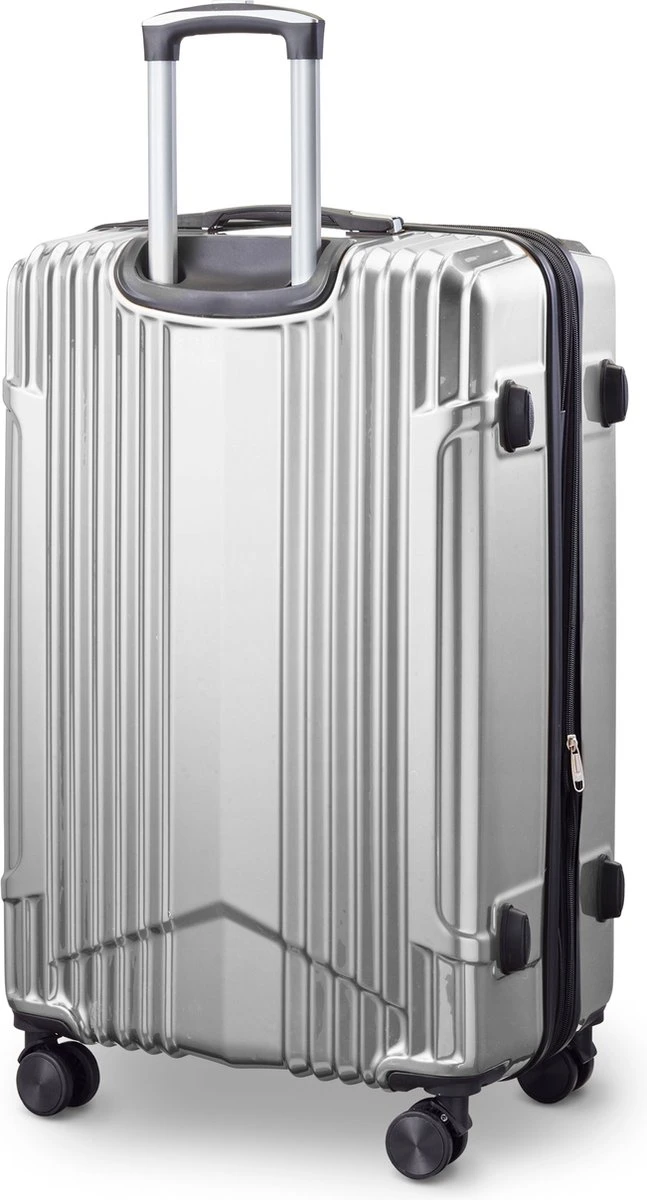 Tesla PC - Reiskoffer - 75 Cm - 4 Wielen - Zilver - Afbeelding 2