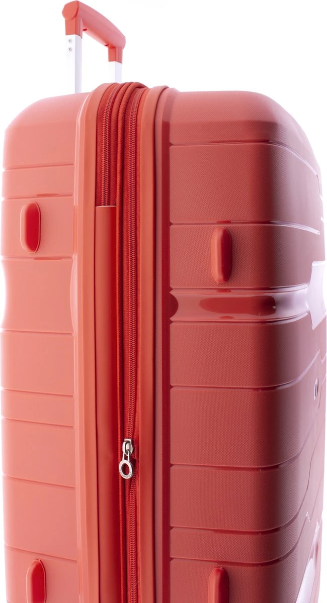 Gladiator Boxing Middelgrote Koffer Expandable 67 Cm 70/80 Liter TSA Slot - Koraalrood - Afbeelding 11