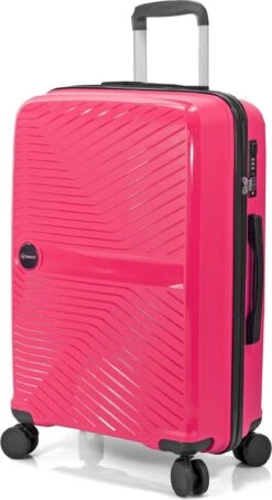 Benzi Ovar Grote Koffer - 75 Cm - 95 Liter - Fuchsiaroze