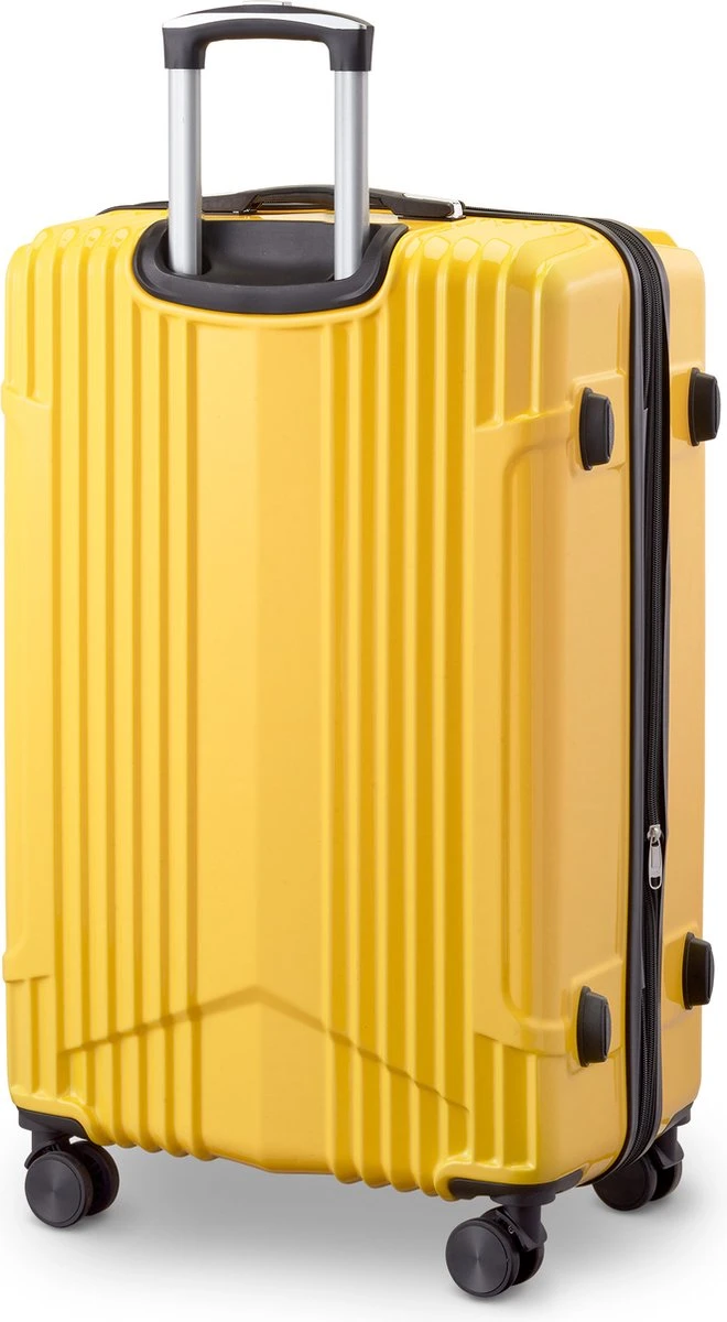 Tesla PC - Reiskoffer - 75 Cm - 4 Wielen - Geel - Afbeelding 2