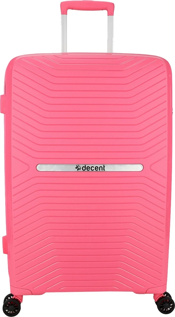 Decent CROSS-ONE PP Trolley 76 Cm - 94 Liter - TSA Slot - Pink - Afbeelding 10