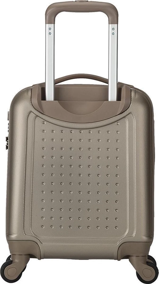 Decent Handbagage Koffer / Trolley / Reiskoffer - 42 Cm - 24 Liter - ABS - Maxi Air - Champagne - Afbeelding 2