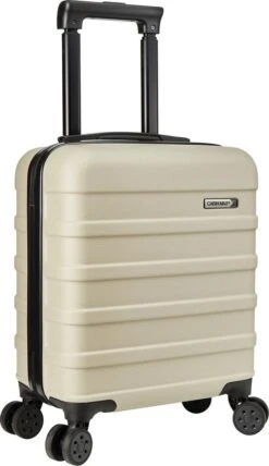 CabinMax Handbagage Koffer - Trolley 30L - Harde Reiskoffer - 45x36x20cm - Lichtgewicht - Groot Capaciteit - Wit