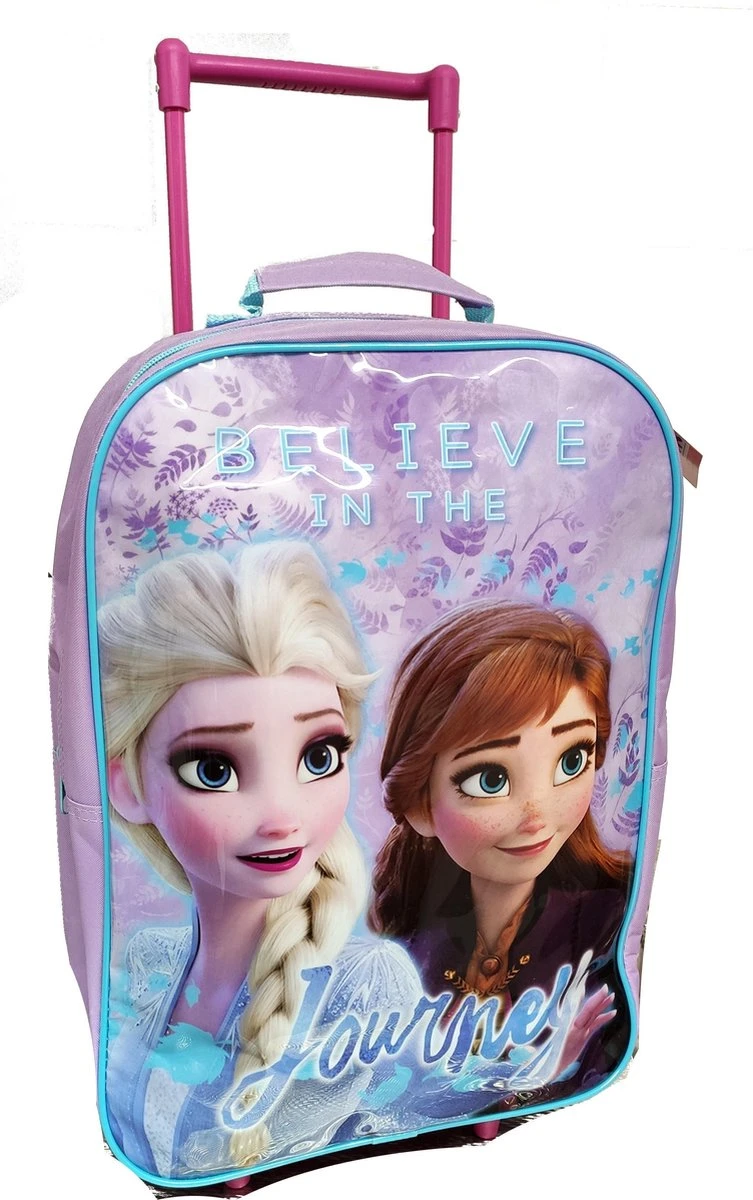 Disney Frozen Frozen ANNA & ELSA Trolley Koffer Logeren Vakantie Lila Lief