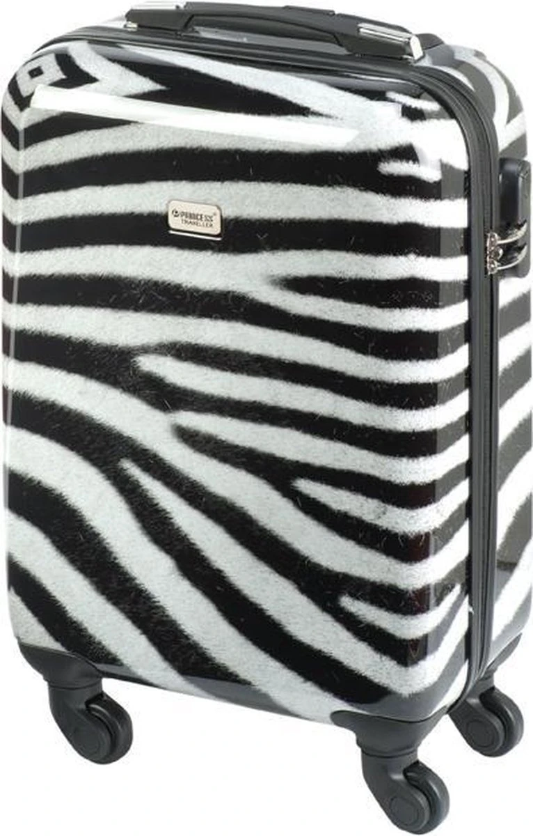 Princess Traveller Animal Print - Handbagagekoffer - Zebra - Small - 55cm - Afbeelding 2