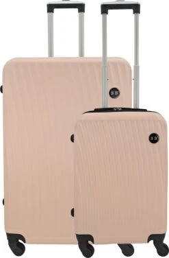 SB Travelbags Kofferset - 2 Delige -Licht Roze - 75cm/55cm