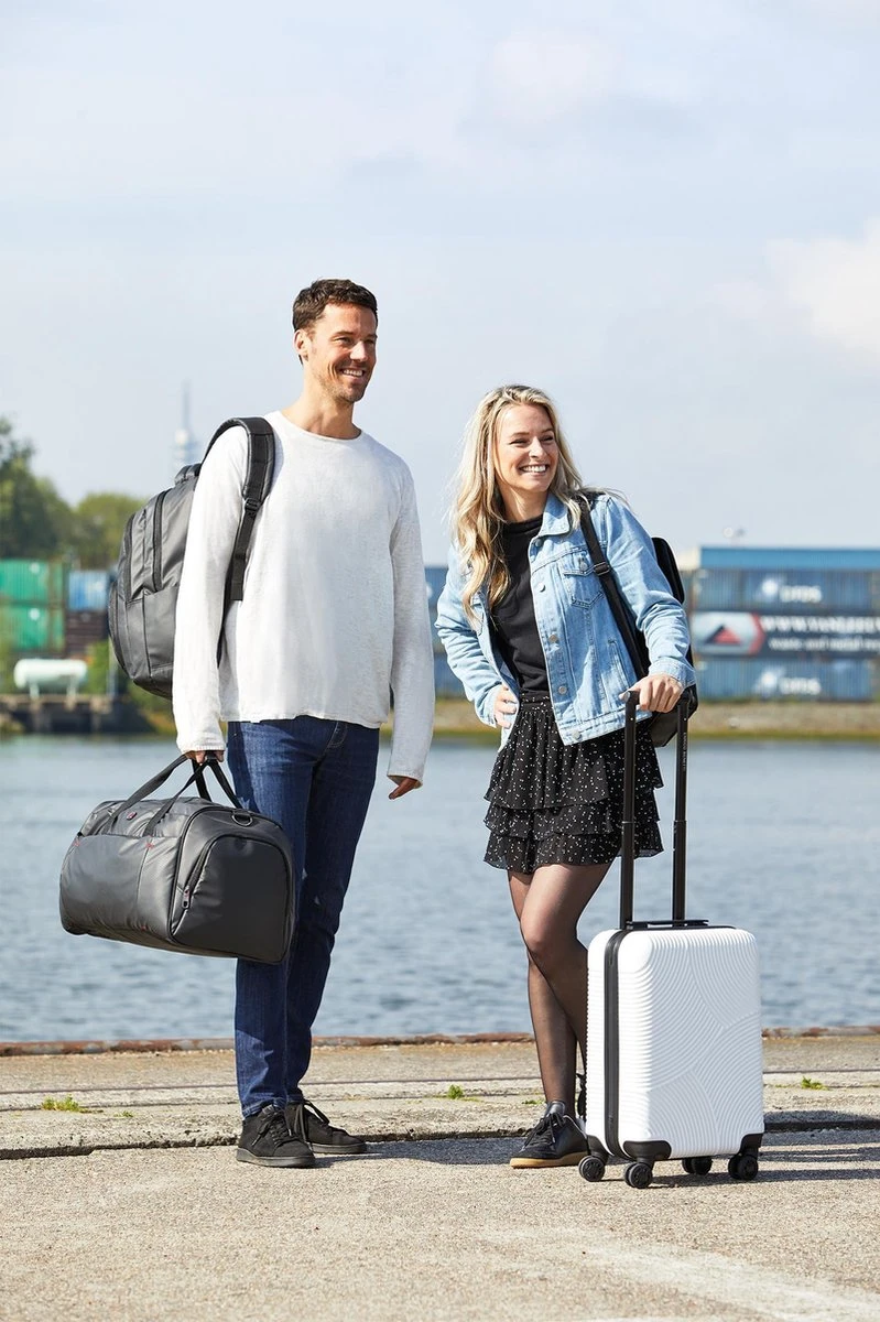 Enrico Benetti Louisville 39040 Handbagage Koffer Hardcase ABS - Wit - Afbeelding 6