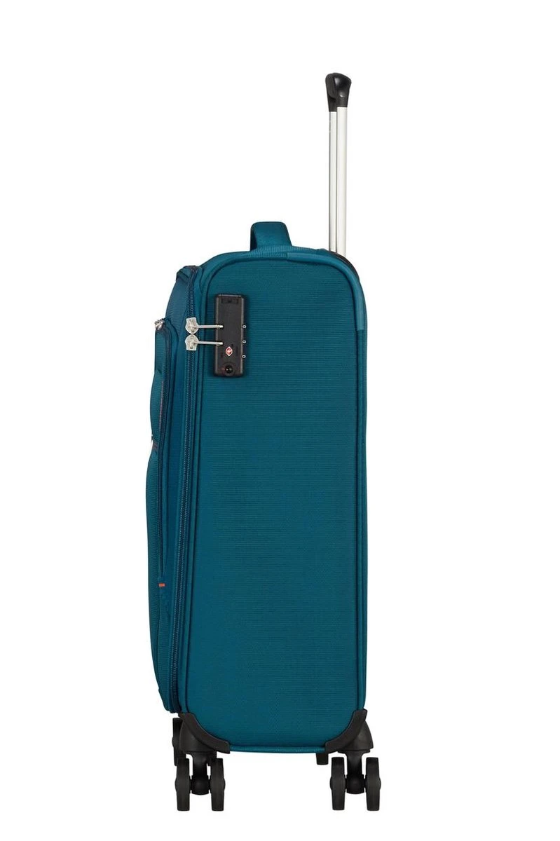 American Tourister Reiskoffer - Crosstrack Spinner 55/20 Tsa (Handbagage) Navy/Orange - Afbeelding 8