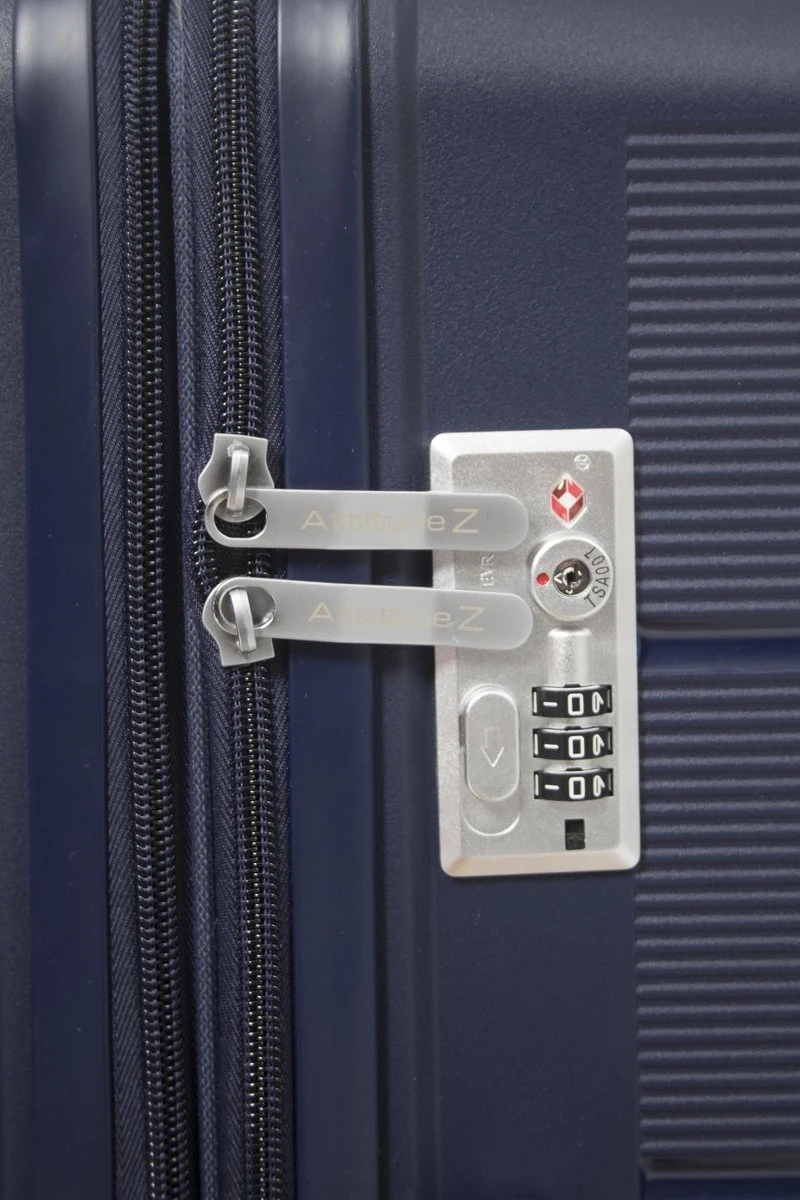 Attitudez EliteZ Reiskoffer Medium Blauw 67cm - TSA-slot - Uitbreidbaar - Afbeelding 6