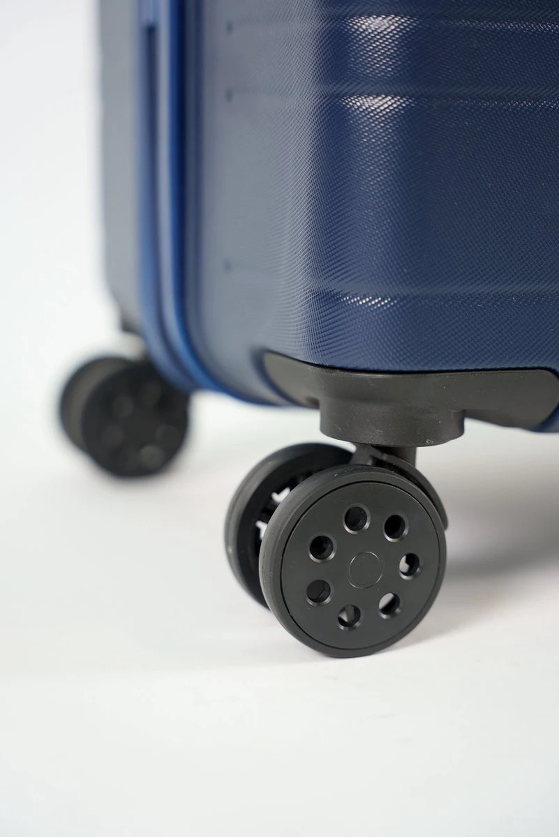 ©TROLLEYZ - Amsterdam No.9 - Trolley - 55cm Met TSA Slot - Dubbele Wielen - 360° Spinners - 100% ABS - Handbagage Koffer In Ocean Blue - Afbeelding 5