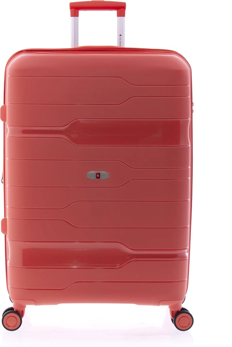 Gladiator Boxing Middelgrote Koffer Expandable 67 Cm 70/80 Liter TSA Slot - Koraalrood - Afbeelding 4