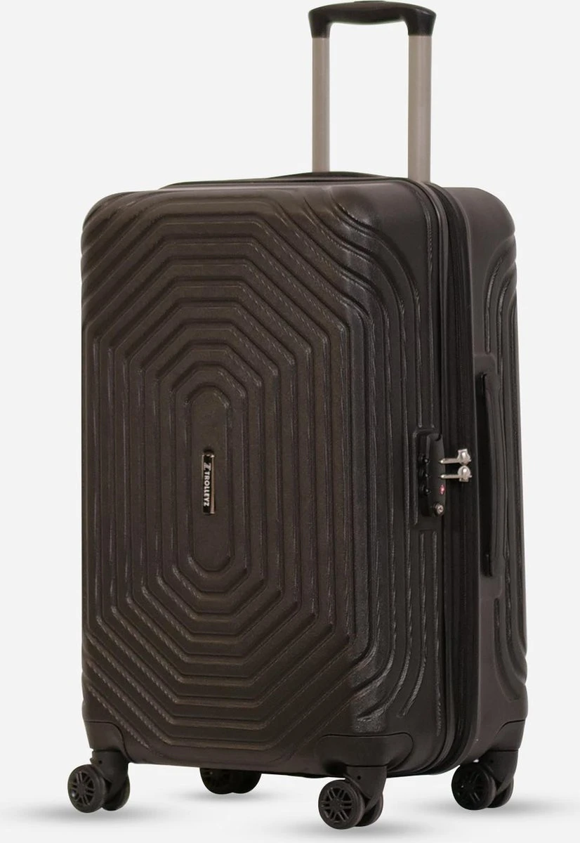 ©TROLLEYZ Florence No.7 - Reiskoffer 69 Cm - Night Black - Afbeelding 8