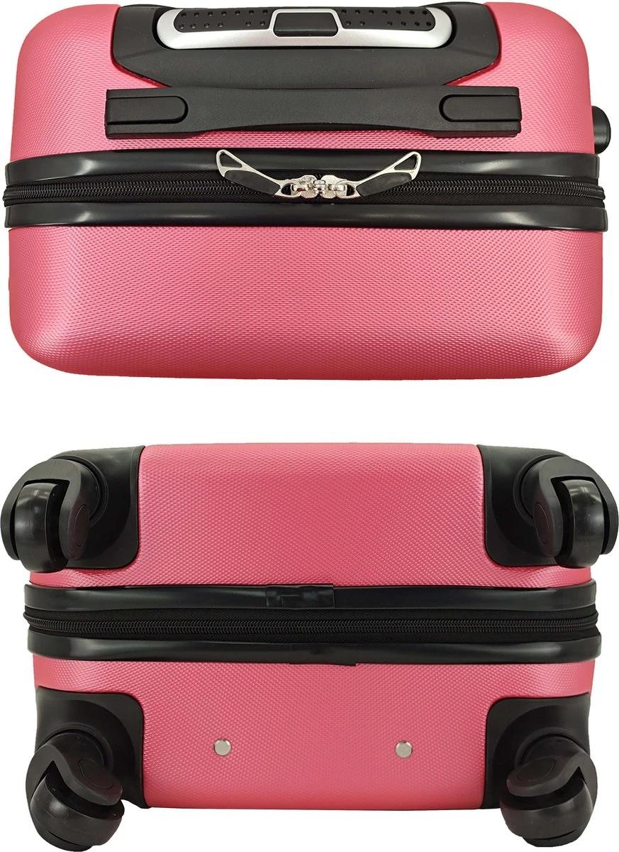 SB Travelbags Bagage Koffer 75cm 4 Wielen Trolley - Roze - Afbeelding 6