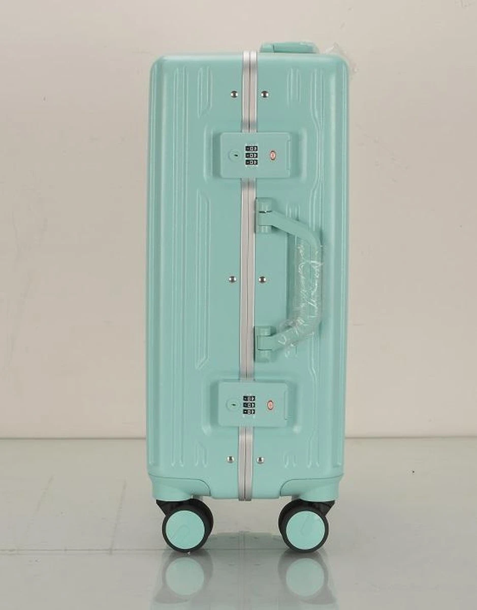 TOP AA Reis Kofferset - Trolleyset 3-delig Met TSA Slot Aluminum Frame, Kleine Cabine En Groot, ABS Luggage, (20+24+28 Inches 3 Pc Set), Roze/pink - Afbeelding 13