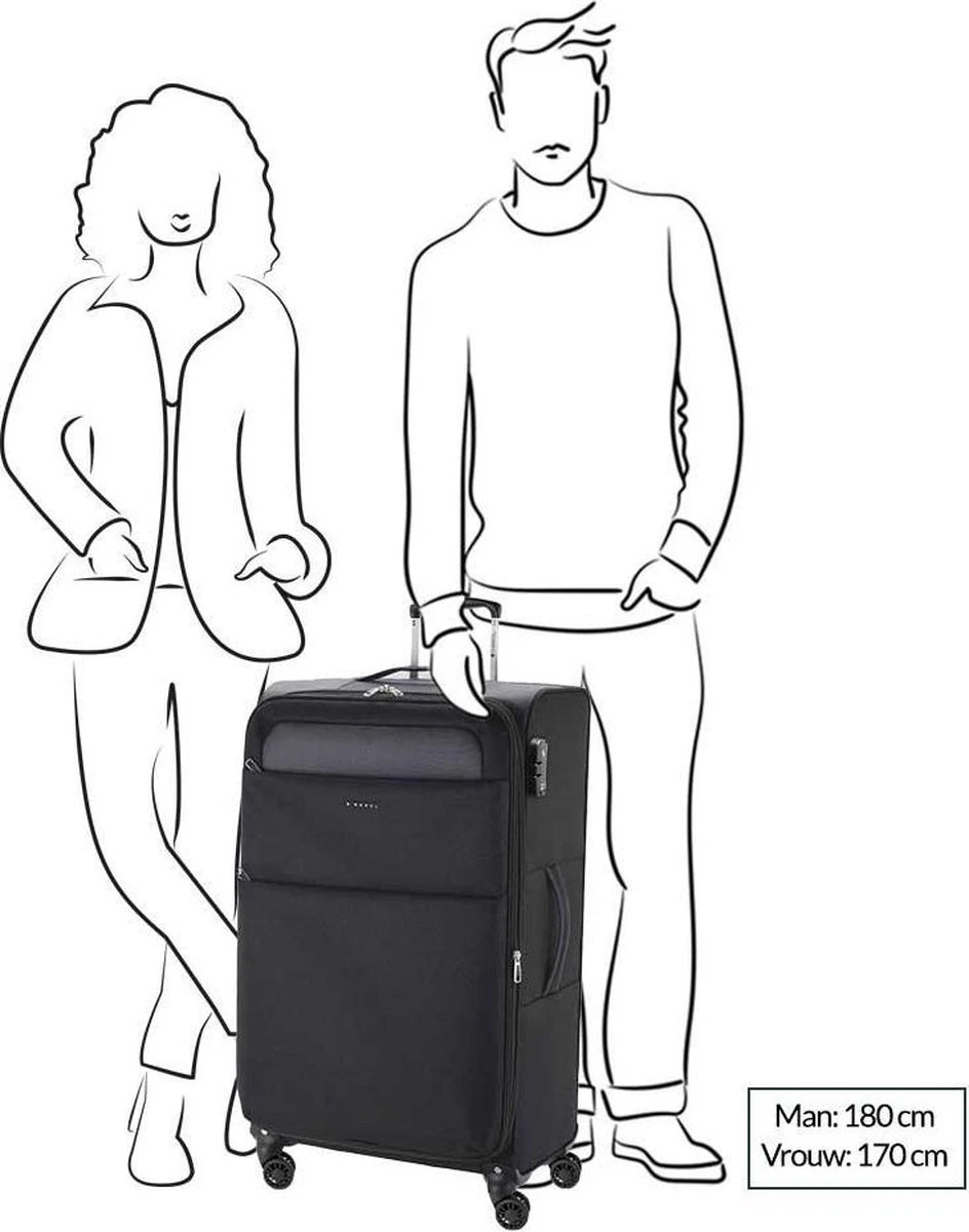 Gabol Cloud Trolley Large 79 Blue -Extreem Licht (3 Kg) - Afbeelding 2