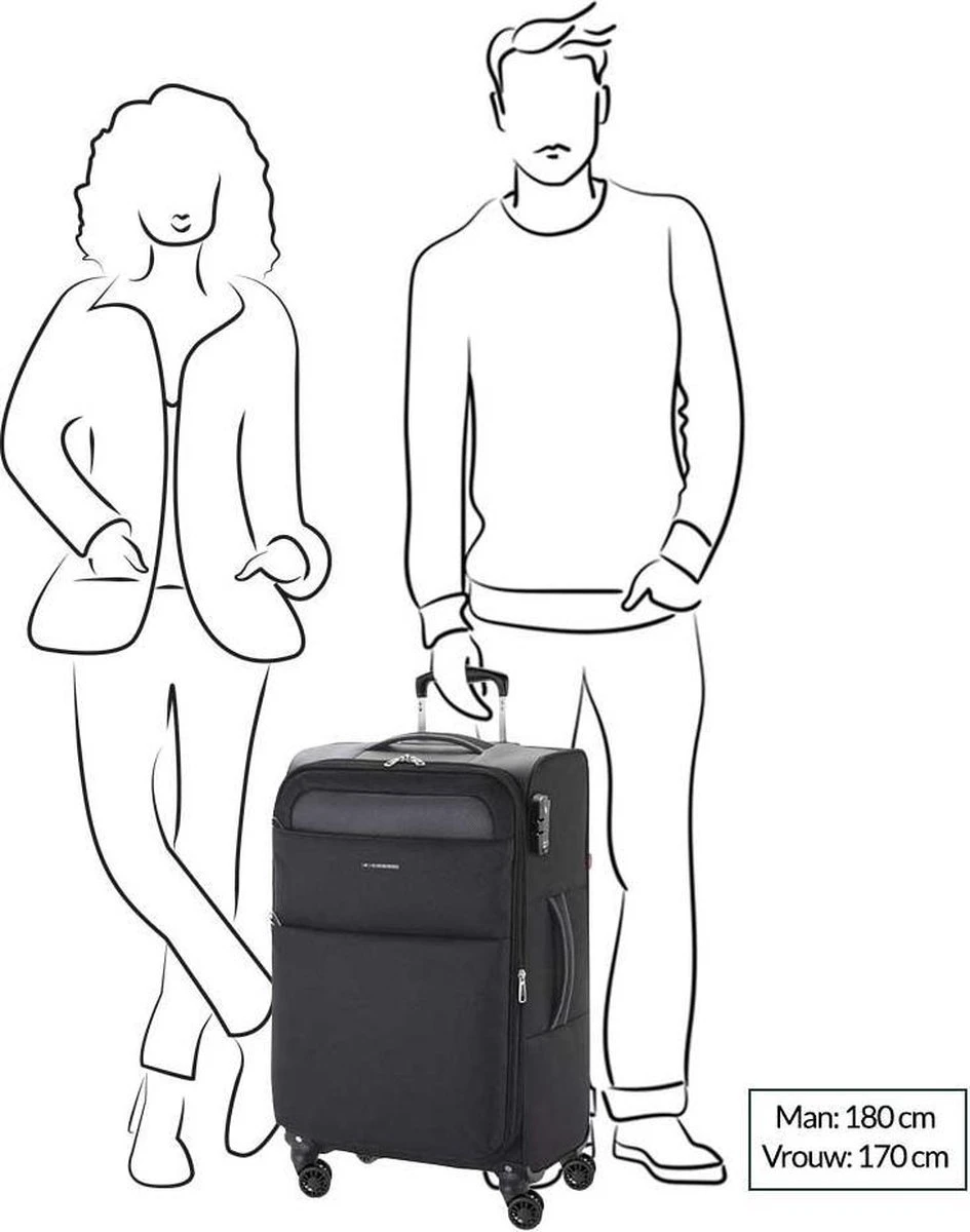 Gabol Cloud Medium Trolley 69 Turquoise - Afbeelding 3