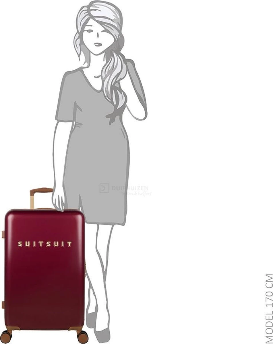 SUITSUIT - Fab Seventies Classic - Biking Red - Reiskoffer (66 Cm) - Afbeelding 14