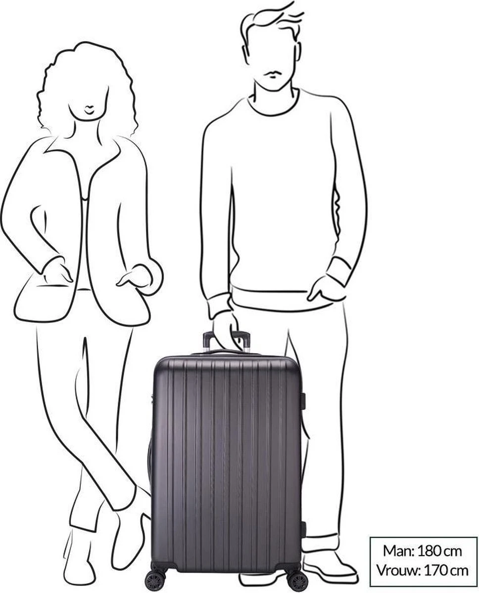 Decent Tranporto-One Reiskoffer 76 Cm - Zalmroze - Afbeelding 16